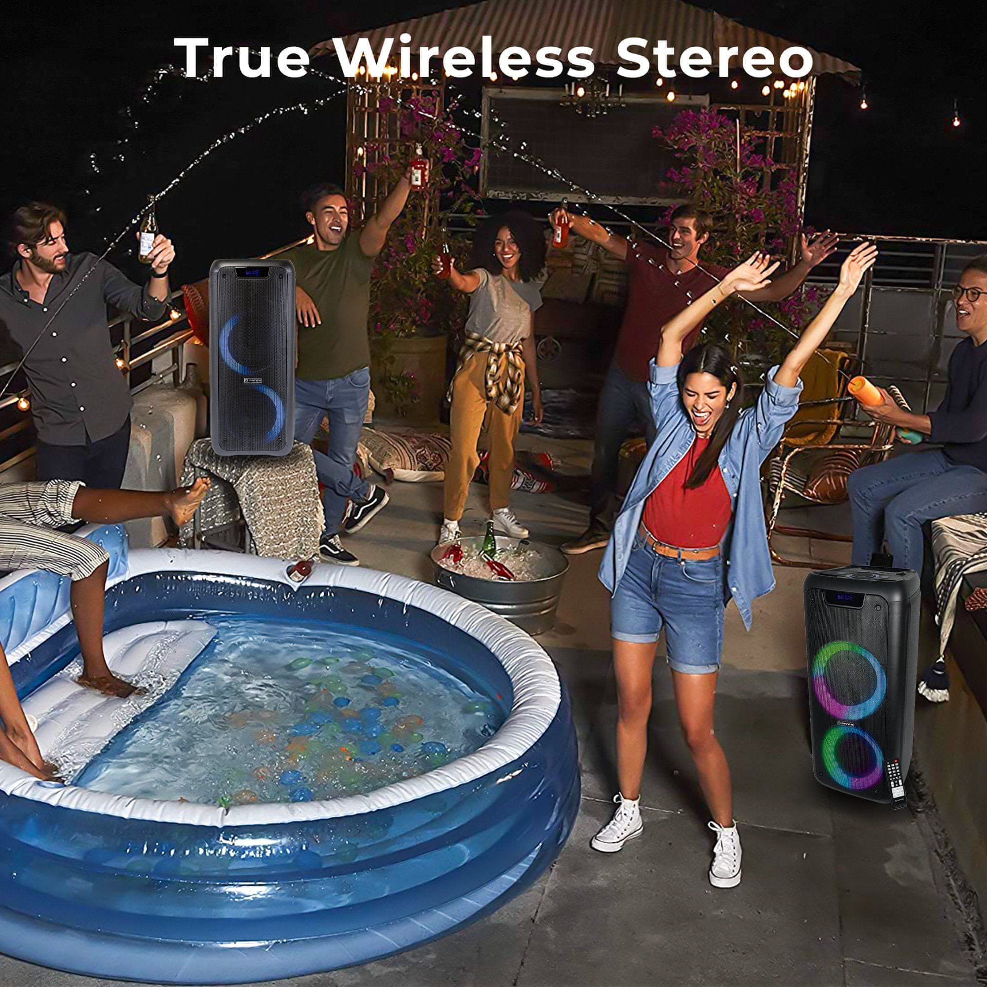 Manta SPK5210 karaoke zvučnik, True Wireless, 4000 W P.M.P.O