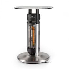 BLUMFELDT stol s grijaćim elementom Primal 65, 1200 W, infracrveno zračenje, srebrni