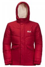 Jack Wolfskin 1609101_2210 Snow Fox Jacket zimska jakna za djevojčice, crvena, 128