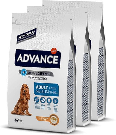 ADVANCE Dog MEDIUM Adult hrana za odrasle pse srednjih pasmina, 3 kg