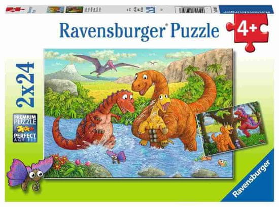Ravensburger slagalica Dinosauri, 2 x 24 dijela (5030)