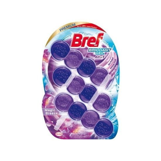 Bref Brilliant Gel WC vješalica, Magic Breeze, 3 x 42 g