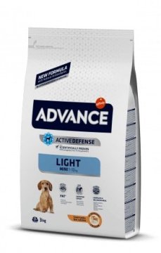 ADVANCE Dog MINI Light pseća hrana za odrasle pse srednjih pasmina s prekomjerenom težinom, 3 kg