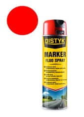 DISTYK Marker Fluo Spray 500 ml RDEČA– jarka sprej-boja za označavanje i geodetske radove
