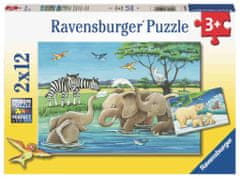 Ravensburger Slagalica Životinje svijeta, 2 x 12 komada (5095)