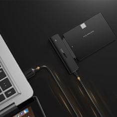Ugreen CM321 adapter HDD SSD 2.5'' SATA III 3.0 - USB 3.2, crno