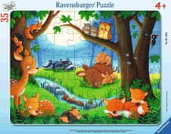 Ravensburger Slagalica Šumske životinje spavaju, 35 dijelova (5146)
