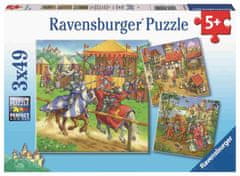 Ravensburger Slagalica Vitezi i dvorci, 3 x 49 dijelova (5150)