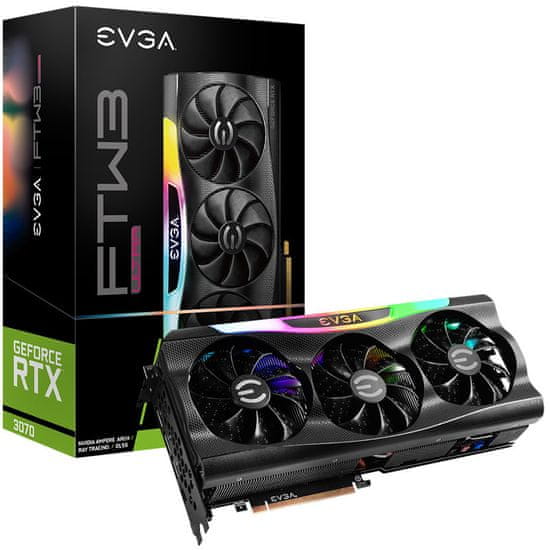 Evga GeForce RTX 3070 FTW3 ULTRA GAMING grafička kartica, 8 GB GDDR6, LHR (08G-P5-3767-KL)