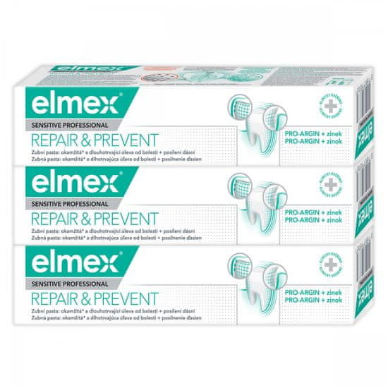 Elmex Sensitive Professional Repair & Prevent pasta za zube, 75 ml, 3/1