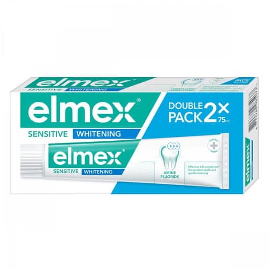 Elmex zubna pasta Sensitive Whitening, 2 x 75 ml