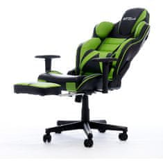 Bytezone Hulk gaming stolica, masažni jastuk, crno-zelena