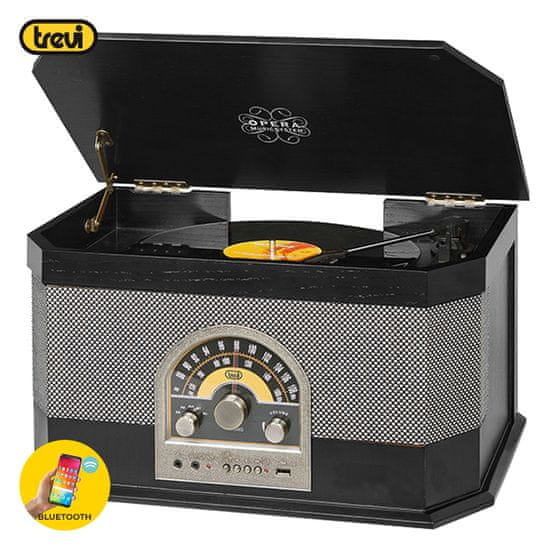 Trevi TT 1040 BT gramofon, crn