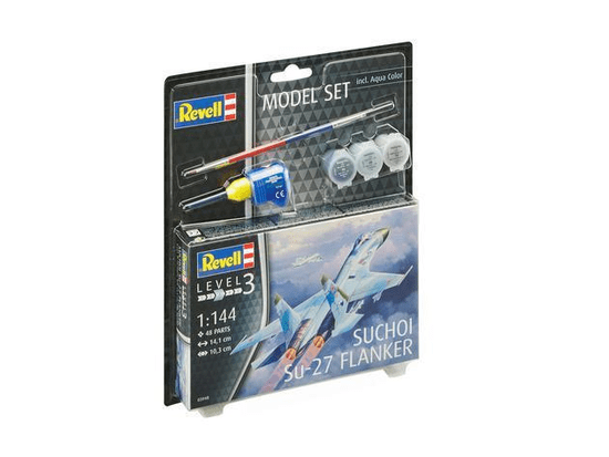 Revell Suchoi Su-27 Flanker model borbenog aviona, set za sastavljanje, 1:144