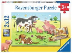 Ravensburger slagalica Životinje, 2 x 12 dijelova (7590)