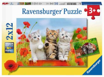 Ravensburger slagalica Mačke male, 2 x 12 dijelova (7626)