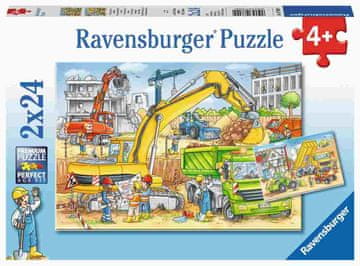 Ravensburger Rad na gradilištu sestavljanka, 2 x 24 komada