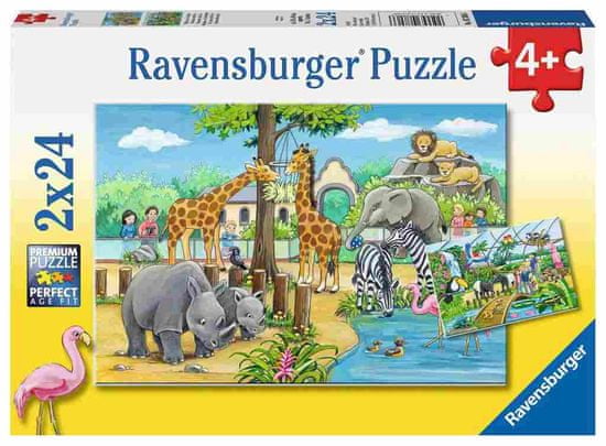 Ravensburger slagalica Životinjski vrt, 2 x 24 dijelova (7806)