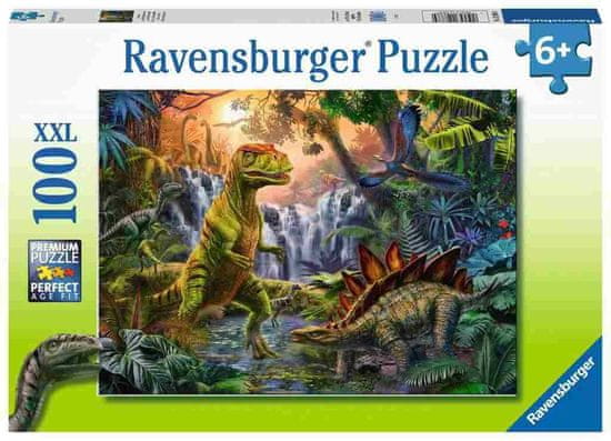 Ravensburger slagalica Dinosauri kraj vodopada, 100 komada