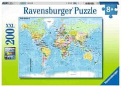 Ravensburger slagalica Zemljovid svijeta, 200 komada