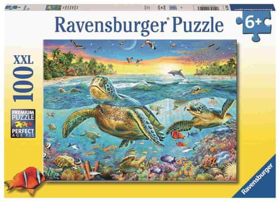 Ravensburger slagalica Plivanje s kornjačama, 100 komada