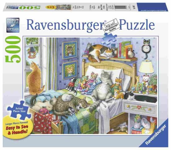 Ravensburger slagalica Uspavani mačići, 500 komada (14966)