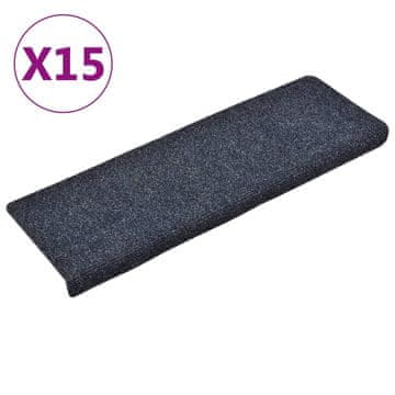 Vidaxl Samoljepljive prostirke za stepenice 5 kom 65x21x4 cm antracit pravokutne rubove
