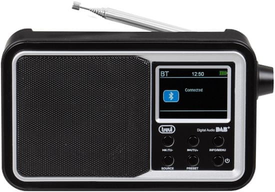 Trevi 7F96R prijenosni digitalni radio, Bluetooth, crna