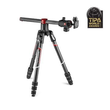 Manfrotto Befree GTXP karbonsko foto stojalo, krogljična glava - TWIST LOCK - (MKBFRC4GTXP-BH) + DARILO nosilec za telefon (MTWISTGRIPK)