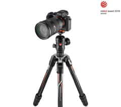 Manfrotto Befree GT karbonski foto stativ dizajniran za Sony α fotoaparate - (MKBFRTC4GTA-BH) + POKLON držač za telefon (MTWISTGRIPK)