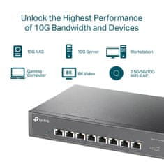 TP-Link TL-SX1008 8-portni gigabitni prekidač WiFi 6
