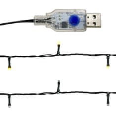 Vidaxl Božićna girlanda s LED svjetlima 20 m ružičasta