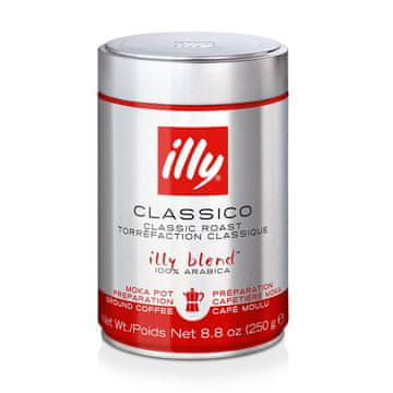illy kava Moka - crvena, mljevena, kofeinska, 250 g