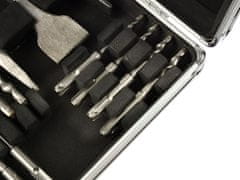 GEKO 17-dijelni set SDS+ dlijeta i svrdla + aluminijski kovčeg