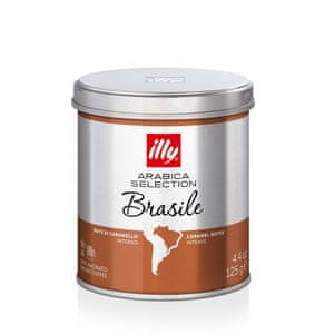 Illy kava Brazilija, mleta, kofeinska, 125 g