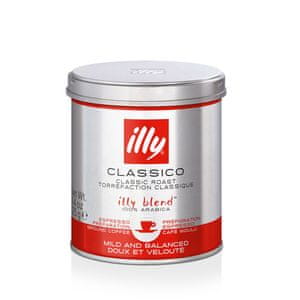 Illy kava Crvena, mljevena, kofeinska, 125 g