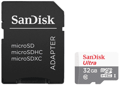 SanDisk Ultra MicroSDXC memorijska kartica, 32 GB, UHS-I + SD adapter