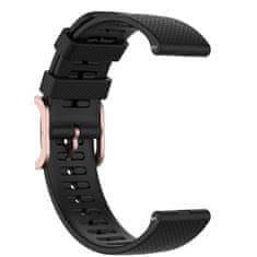 BStrap Silicone Rain remen za Garmin Venu 2 Plus, black