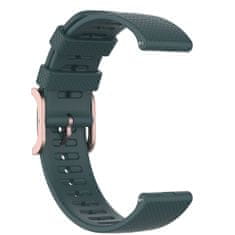 BStrap Silicone Rain remen za Garmin Vivoactive 4, dark green