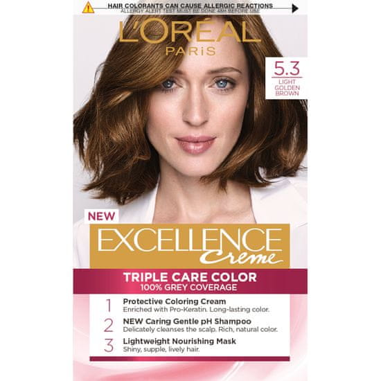Loreal Paris boja za kosu Excellence, 5.3 Light Golden Brown