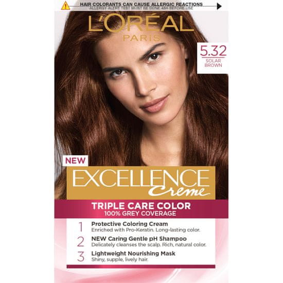 Loreal Paris boja za kosu Excellence, 5.32 Solar Brown