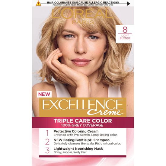 Loreal Paris boja za kosu Excellence, 8 Light Blonde