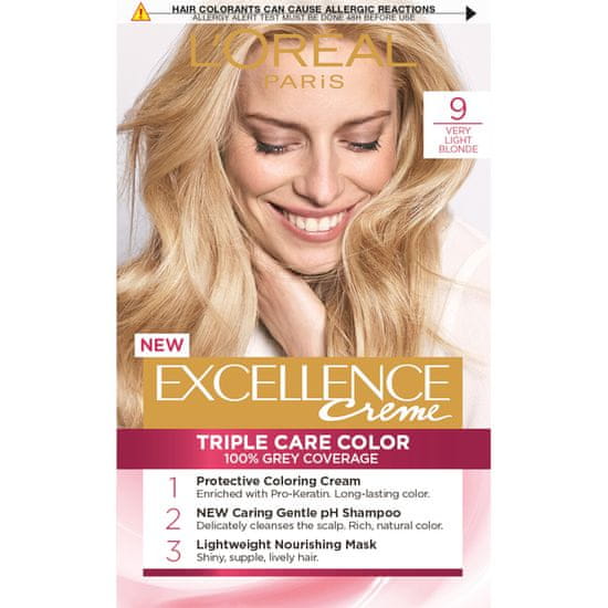 Loreal Paris boja za kosu Excellence, 9 Very Light Blonde