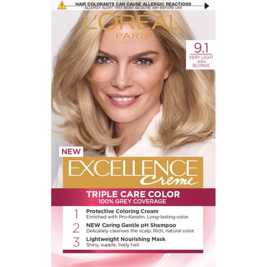 Loreal Paris boja za kosu Excellence, 9.1 Very Light Ash Blonde