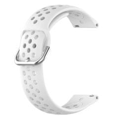 BStrap Silicone Dots remen za Garmin Vivoactive 4, white