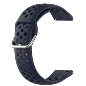 BStrap Silicone Dots remen za Garmin Venu 2 Plus, zavy blue