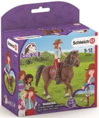 Schleich 42539 lutka crvenokosa Hannah s fleksibilnim zglobovima, jaše