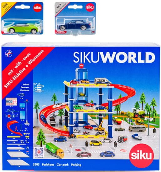 SIKU World garaža sa dva automobila