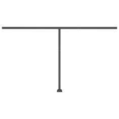 Vidaxl Tenda na ručno uvlačenje s LED svjetlom 400x300 cm plavo-bijela