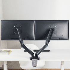 Uvi Desk VESA nosač s plinskom oprugom za dva monitora, od 43,18 cm (17) do 81,28 cm (32) (UVIDVGSDM)